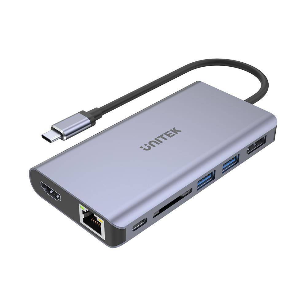 Unitek USB-C - 2x USB 3.1, HDMI, DP, RJ-45-0