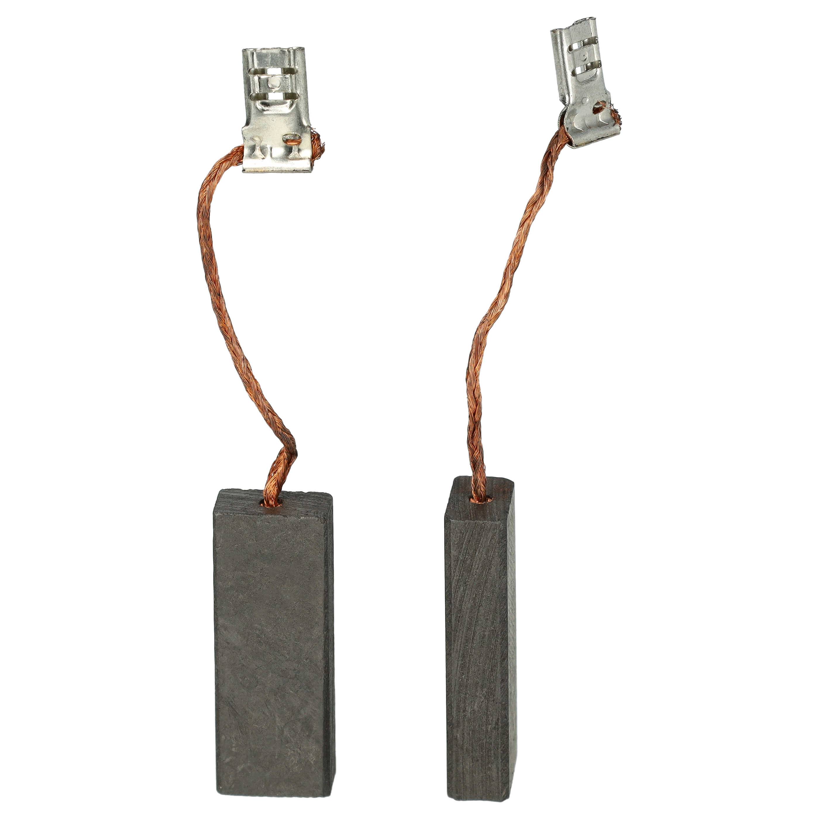vhbw 2x Kohlebürste 29,2 x 10,9 x 6,1 mm kompatibel mit Viking TE 1000 Elektrowerkzeug, Motorsense, Rasentrimmer-0