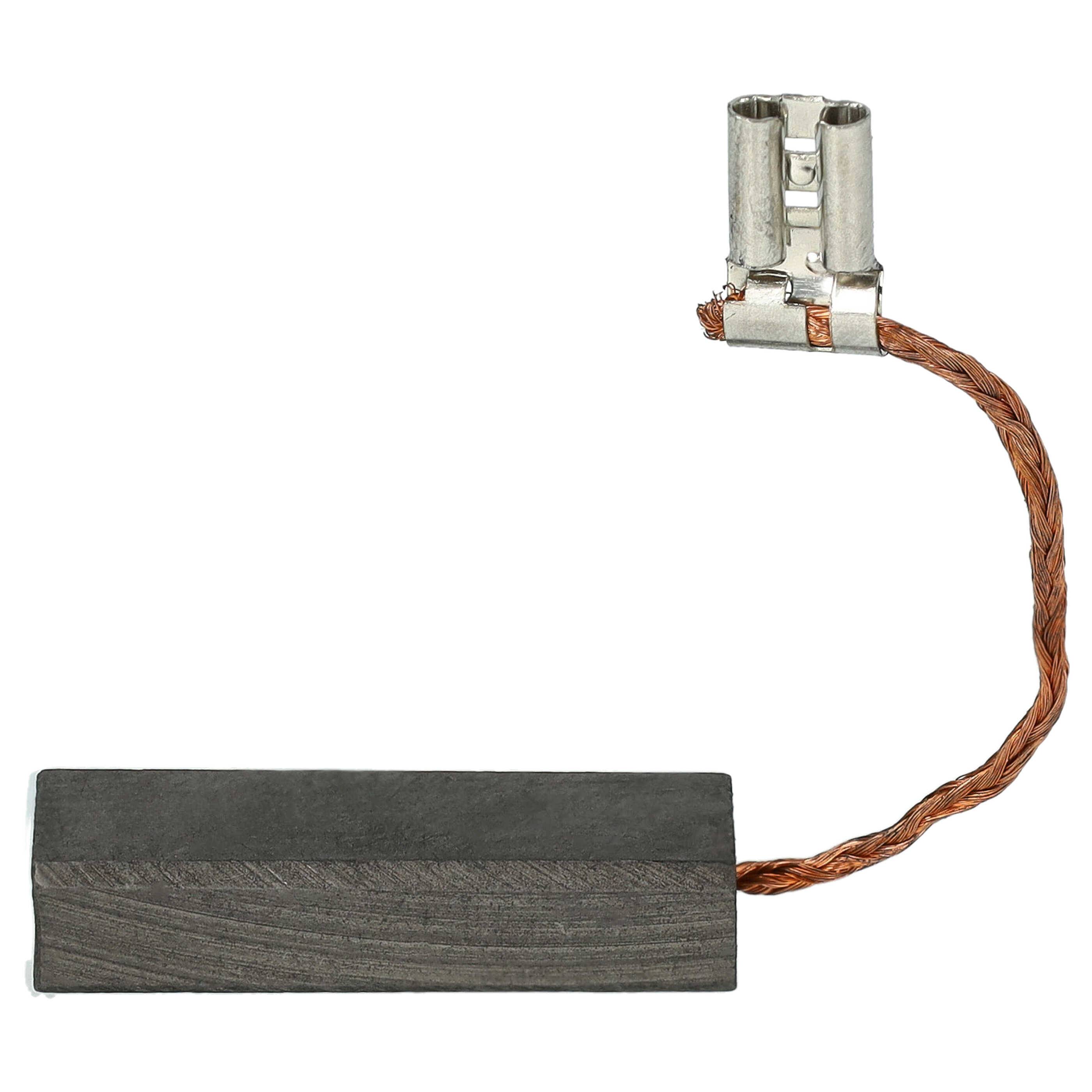 vhbw 2x Kohlebürste 29,2 x 10,9 x 6,1 mm kompatibel mit Viking TE 1000 Elektrowerkzeug, Motorsense, Rasentrimmer-2
