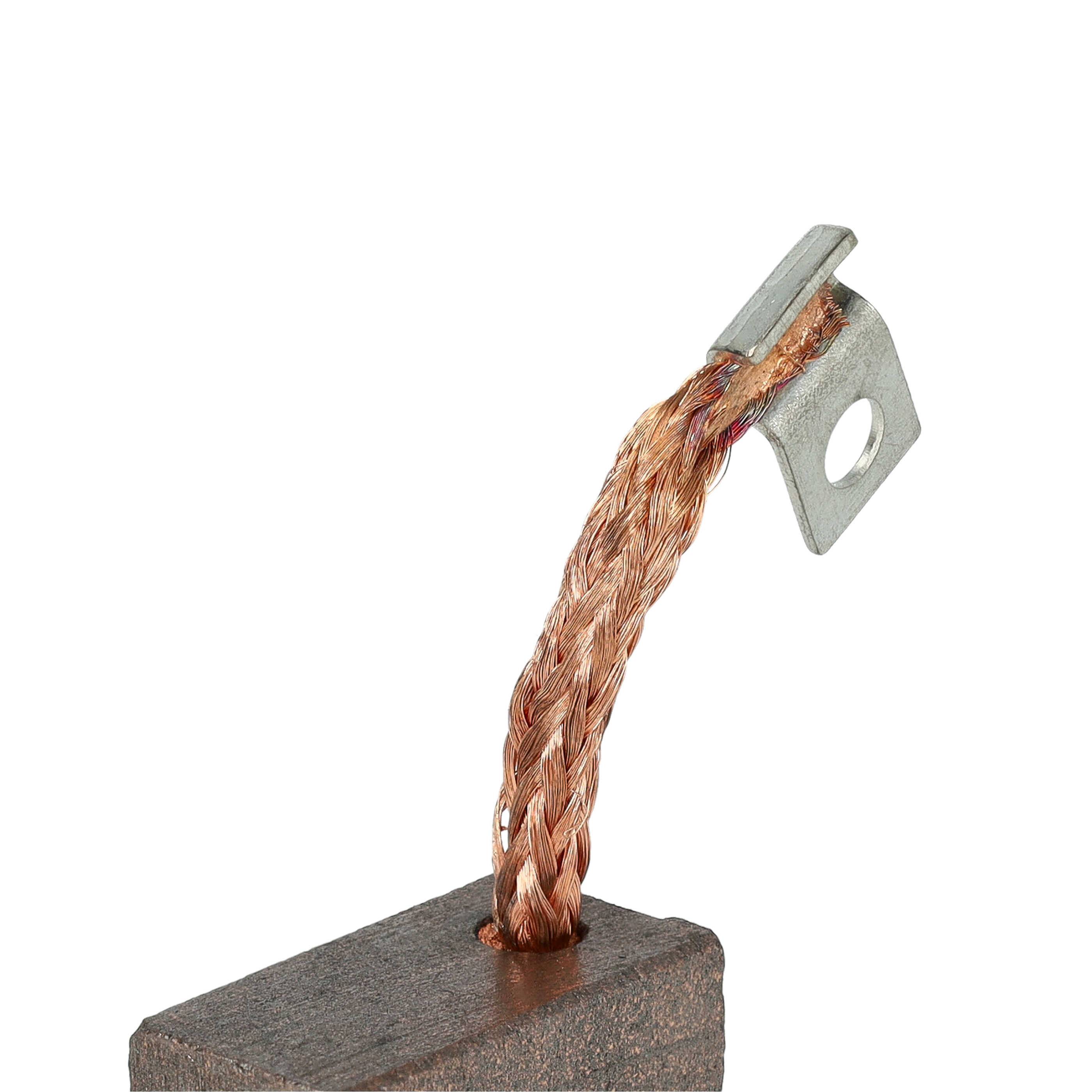 vhbw 4x Kohlebürste 25,3 x 13 x 8,9 mm Ersatz für Abeko 3053148, 160034888 für Nutzfahrzeug-4
