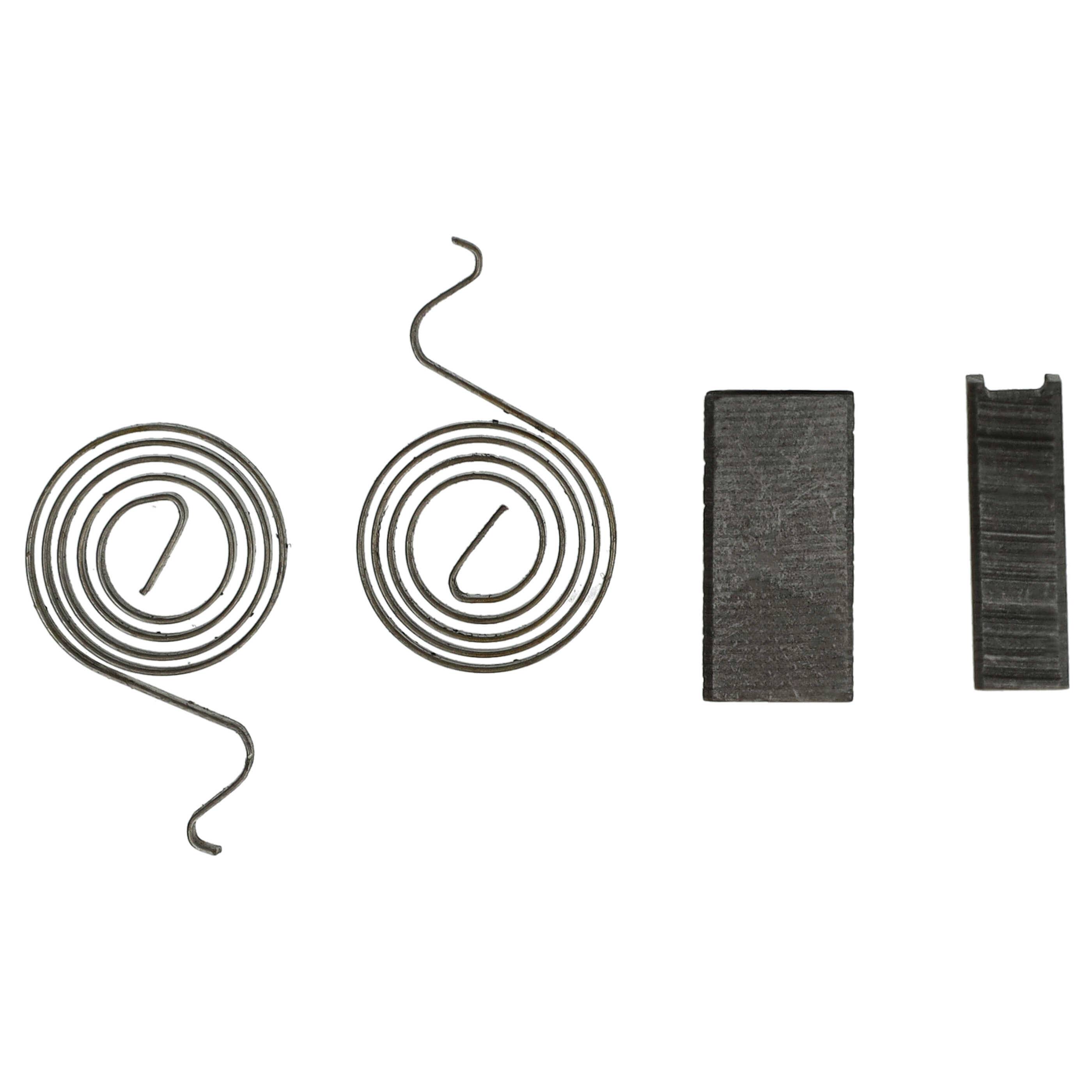 vhbw 2x Kohlebürste 16 x 7,9 x 4,9 mm kompatibel mit Menzer TBS 225 (111121000) Elektrowerkzeug, Schleifer + Feder-0