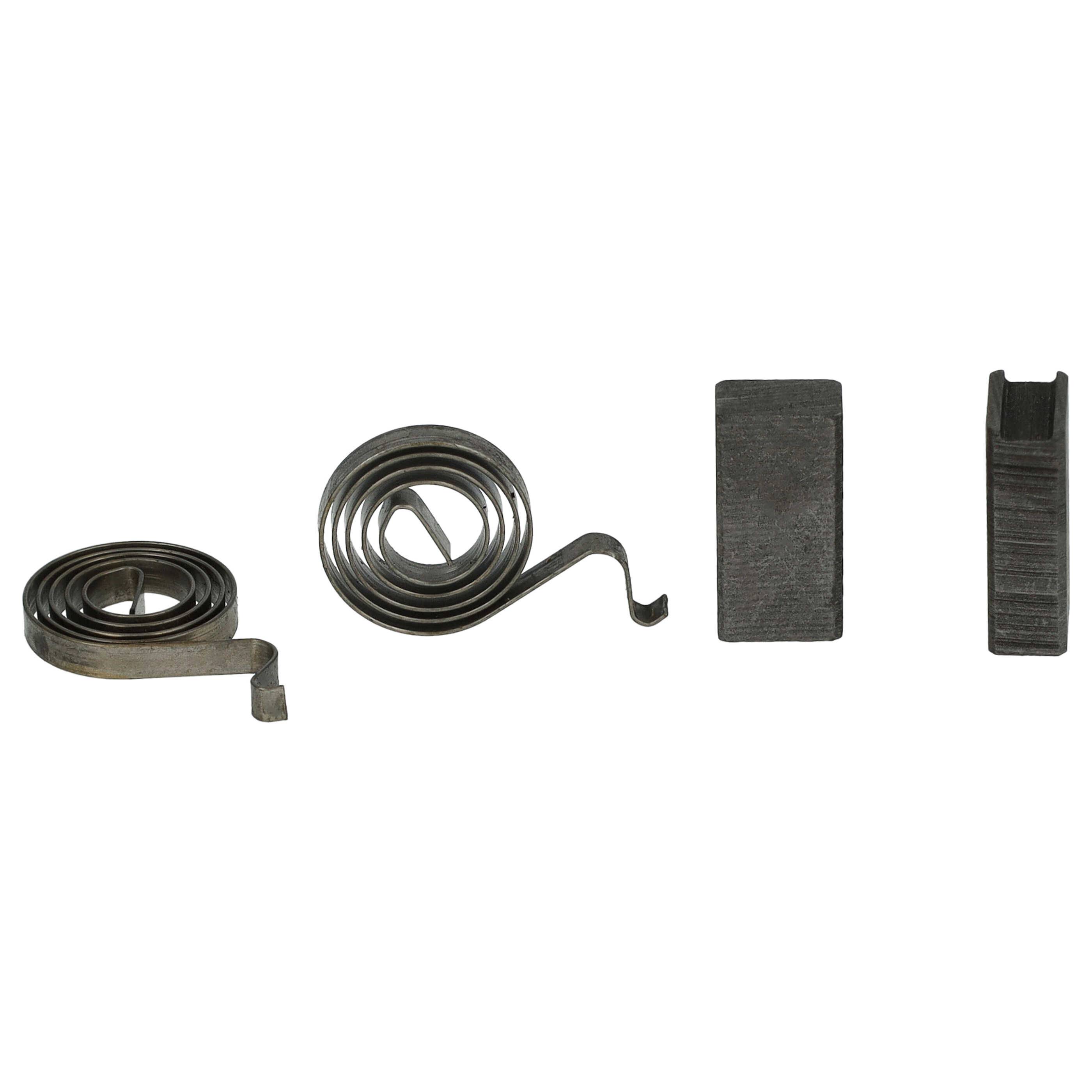 vhbw 2x Kohlebürste 16 x 7,9 x 4,9 mm kompatibel mit Menzer TBS 225 (111121000) Elektrowerkzeug, Schleifer + Feder-1