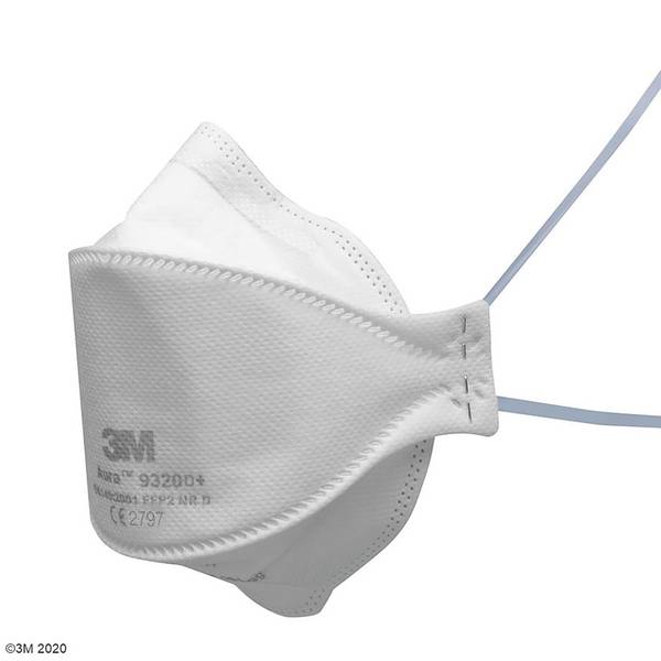 3M - Atemschutzmaske Aura 9320+ FFP2 ohne Ventil 5er Komfort-Partikelmakse 3-teiliges