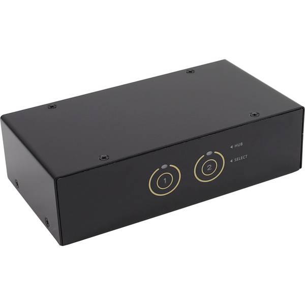 InLine® KVM Desktop Switch, 2-fach, DisplayPort, USB 3.0 Hub, mit Audio