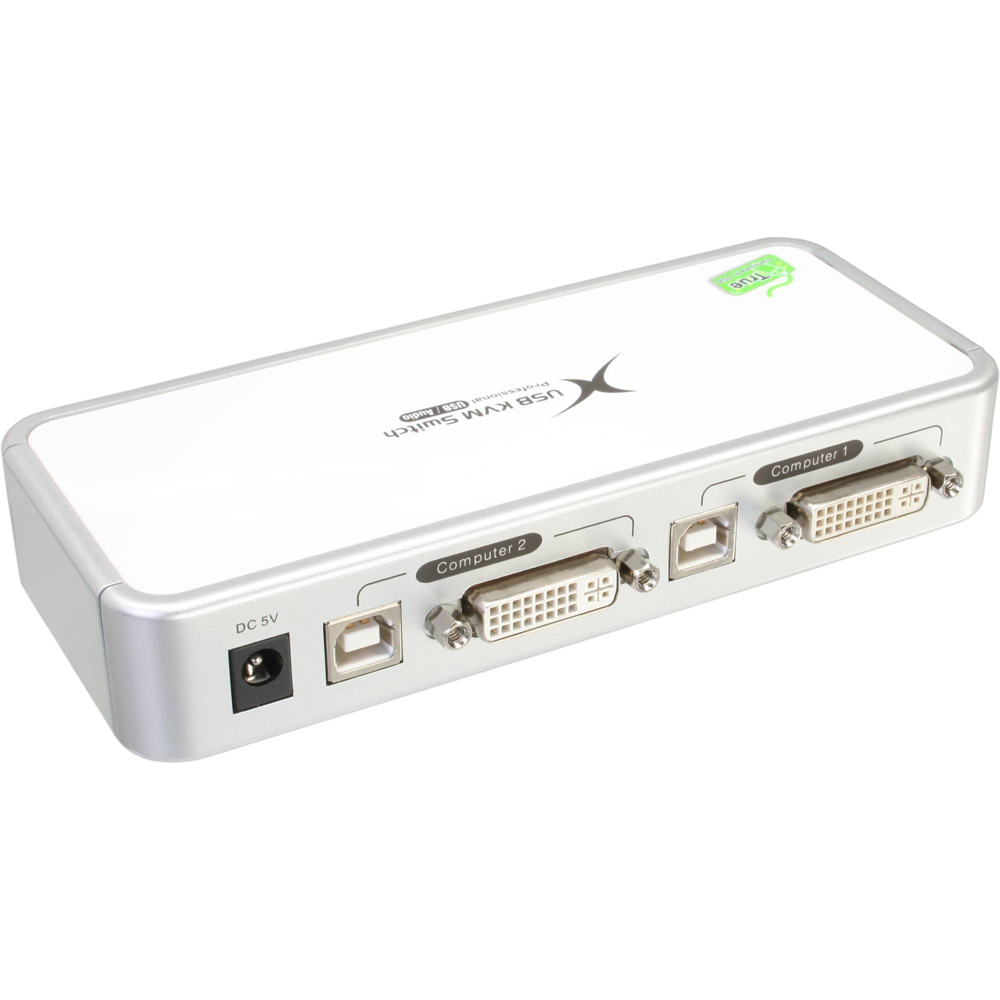 InLine® KVM Switch, DVI, 2-fach, USB (4-fach), mit Audio-1