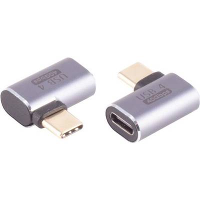 S/CONN maximum connectivity USB-C Adapter, 4.0, 90° Winkel links/rechts, HZ (14-05035)