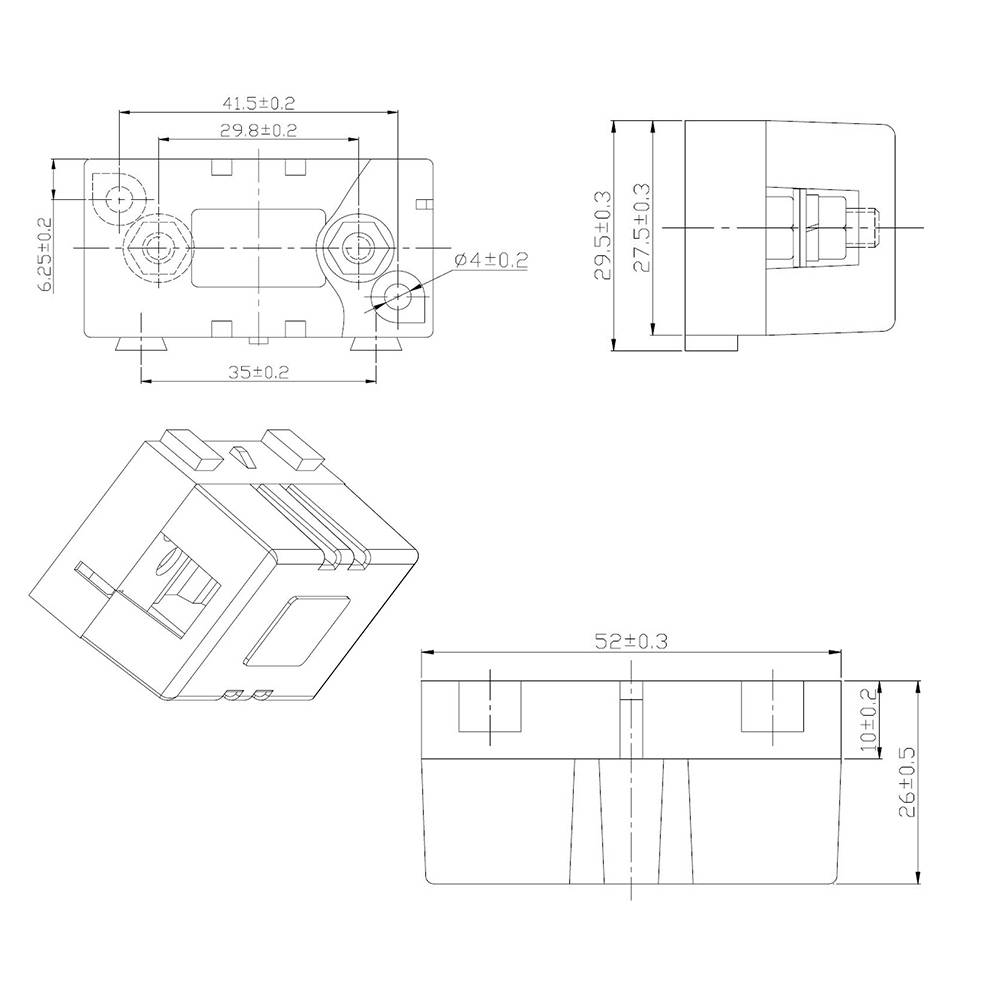 Offgridtec MIDI Sicherungshalter 1-fach Halter max. 200A-1