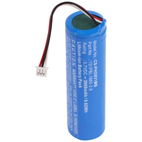 Akku passend für Philips Avent SCD833, SCD835, SCD843, SCD845, ersetzt Philips 1S1PBL1865-2.6 Akku, 3,7V 2600mAh