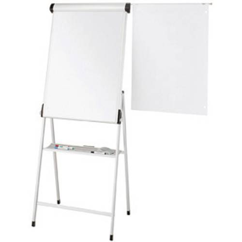 Flipchart MAULpro flip2use 70x100cm Vierbein silber