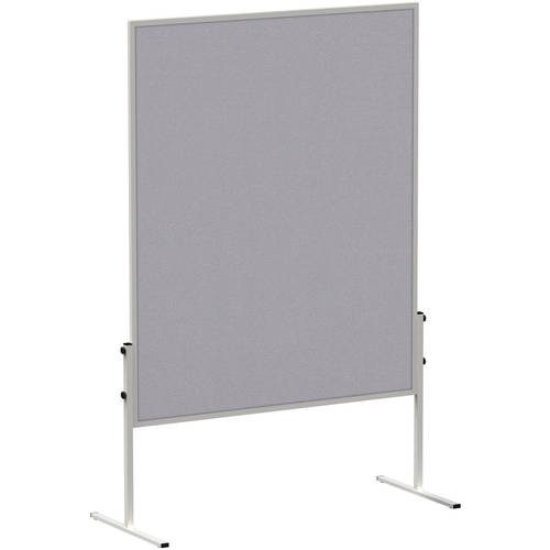 Maul Moderationstafel MAULsolid (B x H) 120 cm x 150 cm Filz Grau Inkl. Rollen, Pinntafel, beidseitig verwendbar 6365682