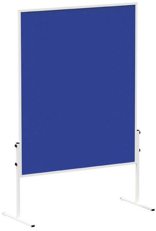 Maul Moderationstafel MAULsolid (B x H) 120 cm x 150 cm Filz Blau Inkl. Rollen, Pinntafel, beidseitig verwendbar 6365482