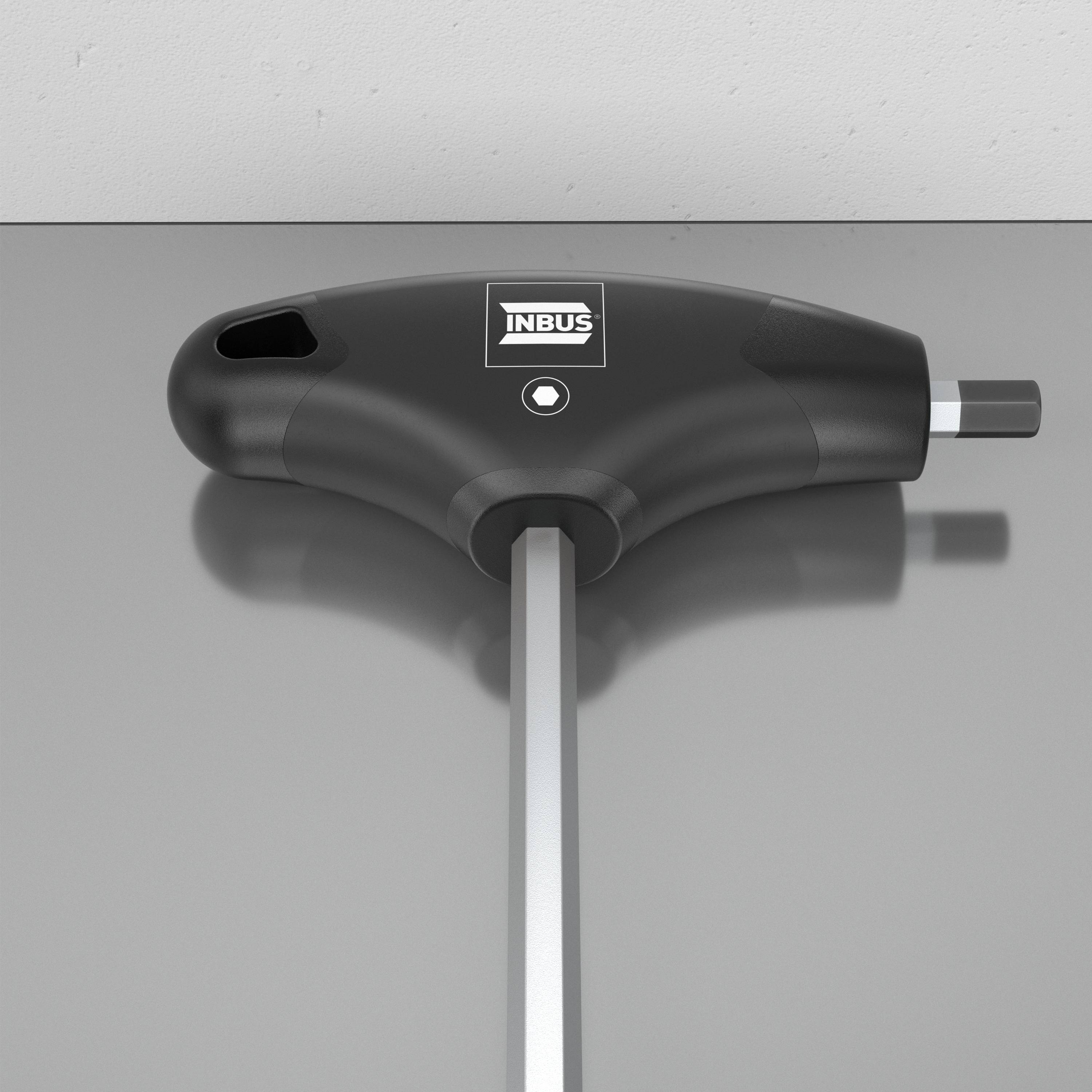 INBUS® 73809 T-Griff Innen-Sechskant Winkelschraubendreher-Set (Zoll) 10tlg, 3/32–3/8", mit HybridTouch-1