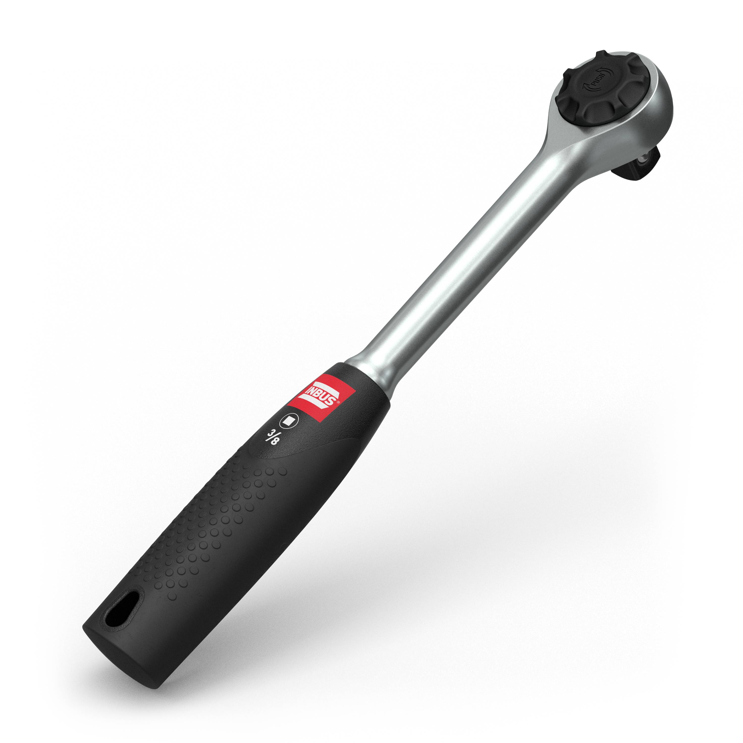 INBUS® 74070 Umschaltknarre 3/8", Ratsche mit Feinverzahnung (72 Zähne)-0