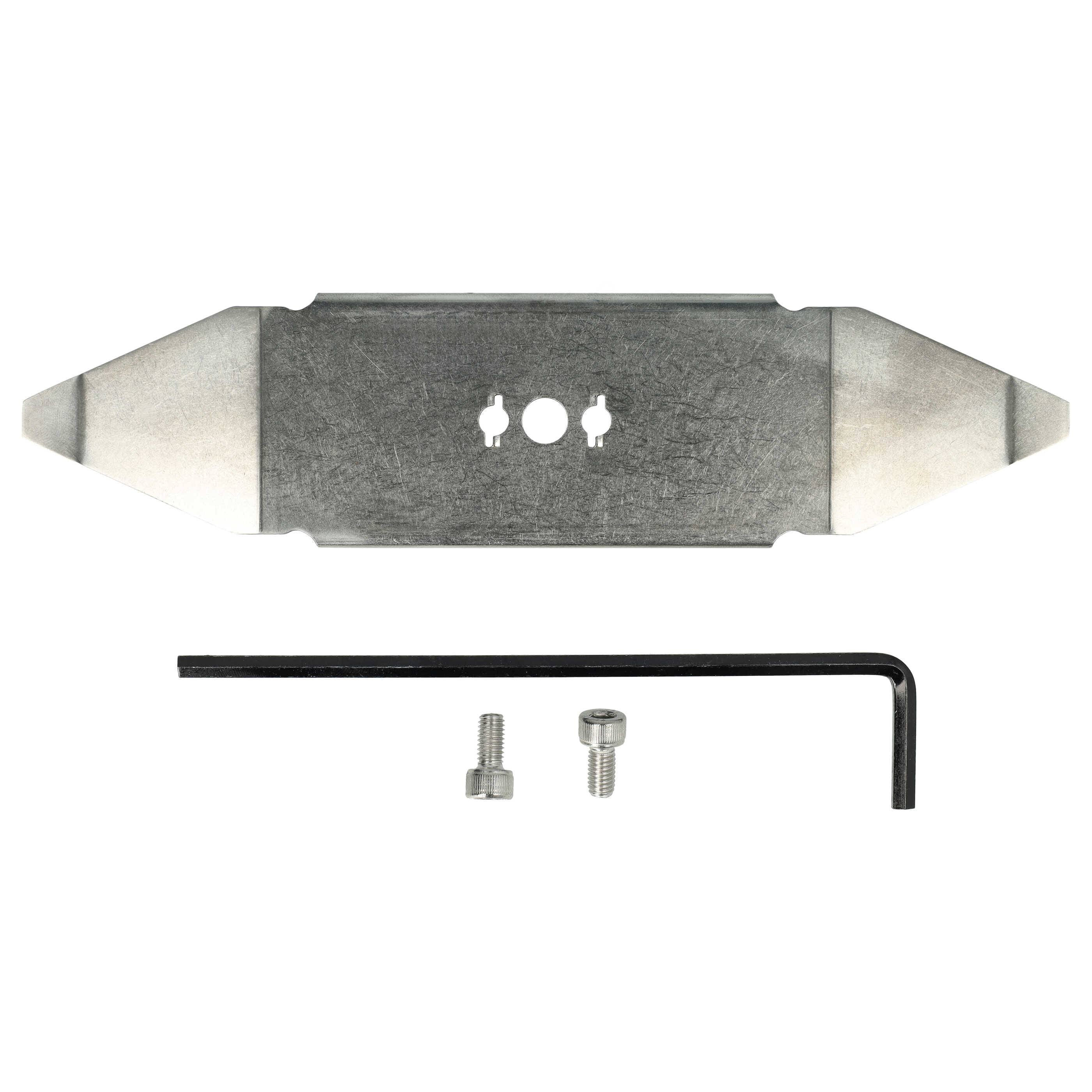 vhbw Ersatz-Messer kompatibel mit Robomow 22AXDAAA619 | 22AXBA-A619, 22AXBB-A619 Rasenmäher - Ersatzklinge Silber-0