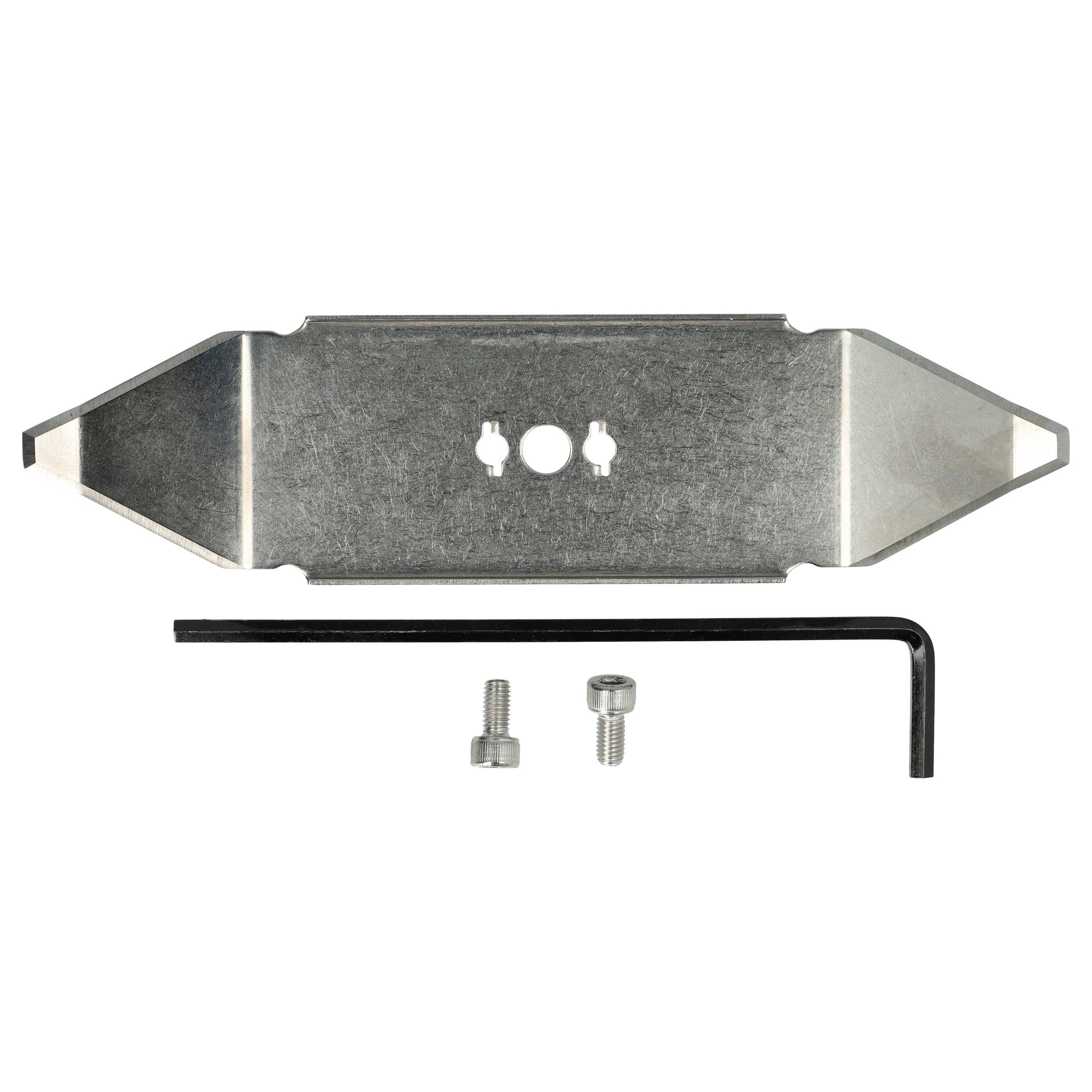 vhbw Ersatz-Messer kompatibel mit Robomow 22AXDAAA619 | 22AXBA-A619, 22AXBB-A619 Rasenmäher - Ersatzklinge Silber-1