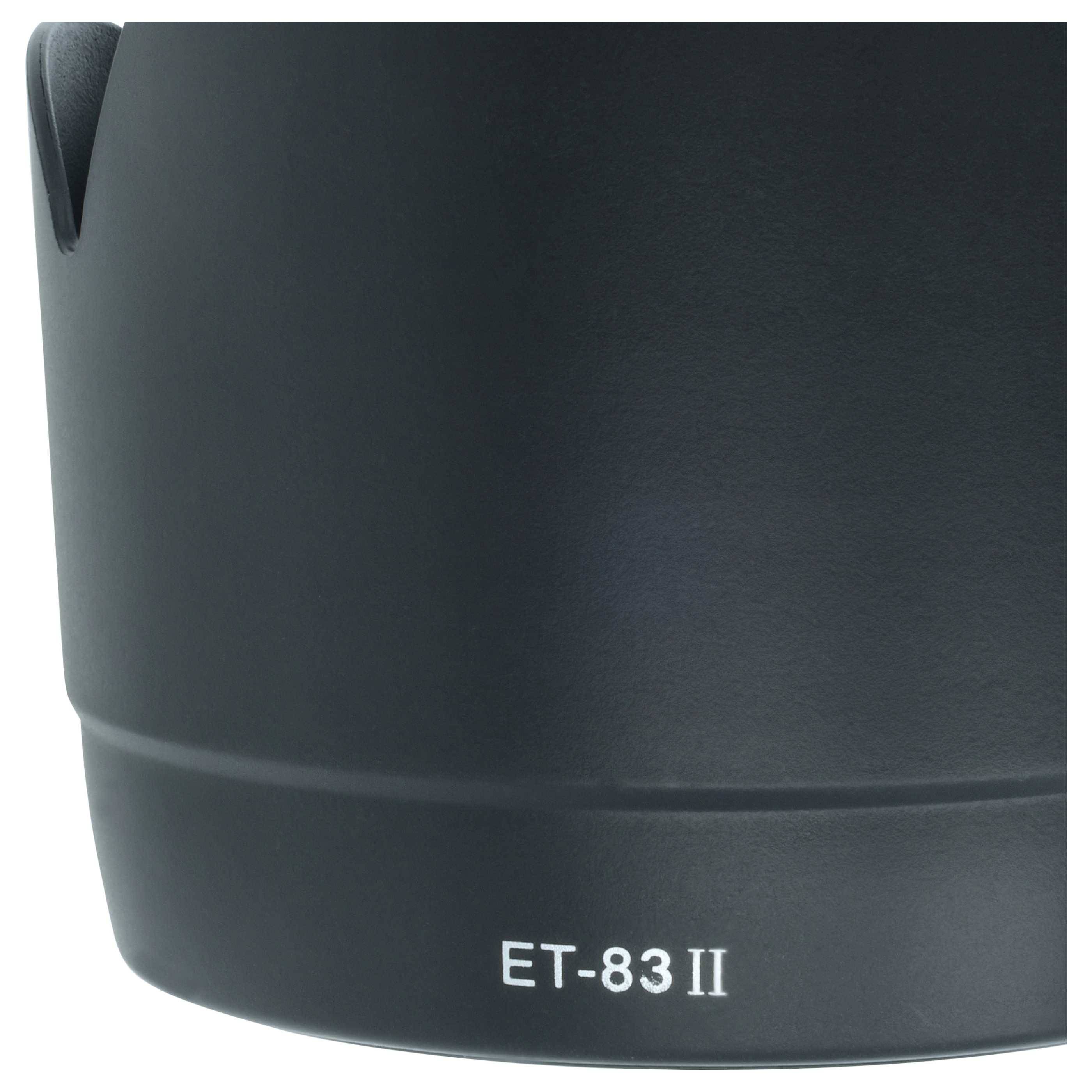 vhbw Gegenlichtblende Ersatz für Canon ET-83 II für 77mm Objektiv | Schwarz, Kunststoff, tulpenförmig, 11,1 cm-3