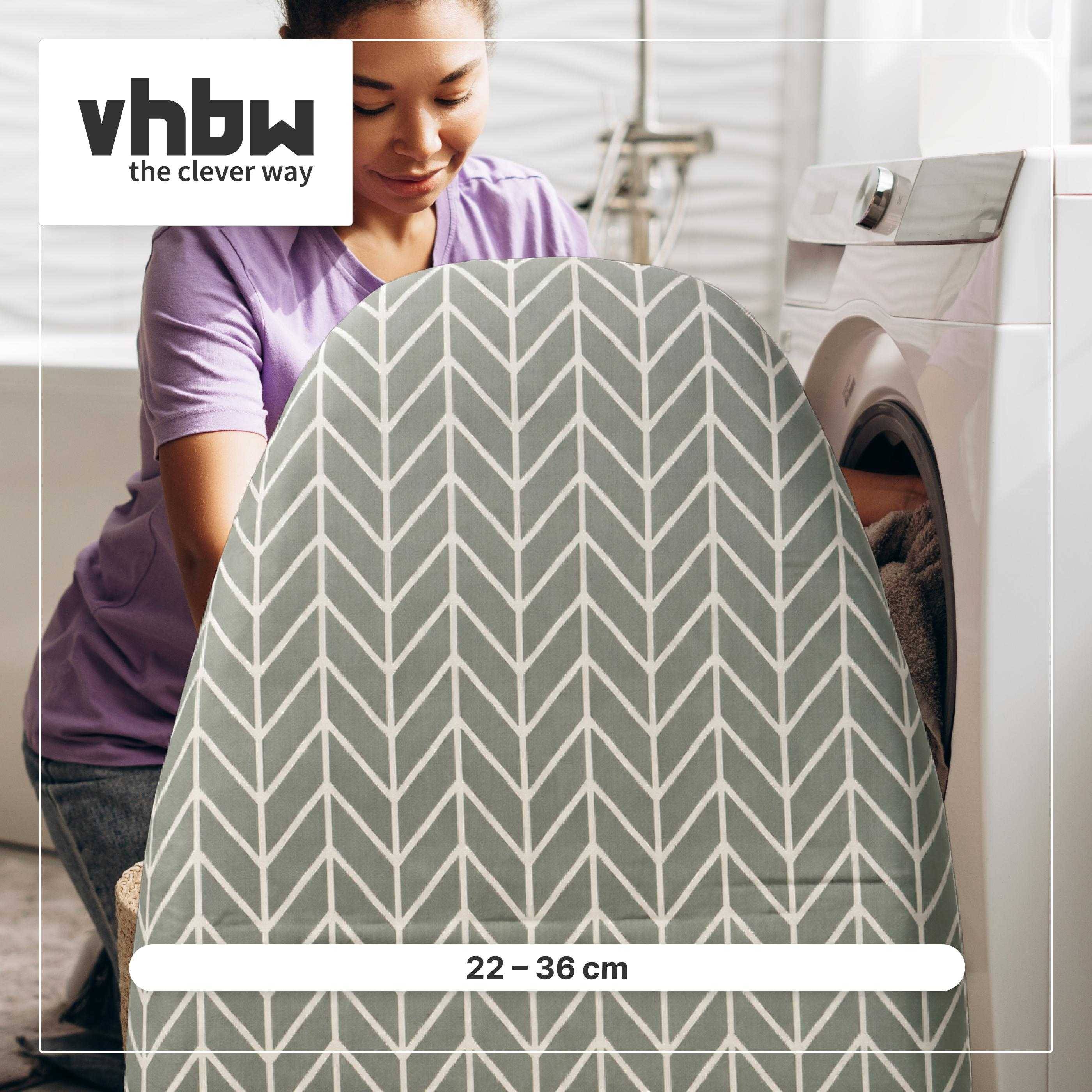 vhbw Bügeltischbezug kompatibel mit Leifheit Classic M Bügelbrett | Bügeltisch - Bügelbrettbezug, Grau Weiß-1