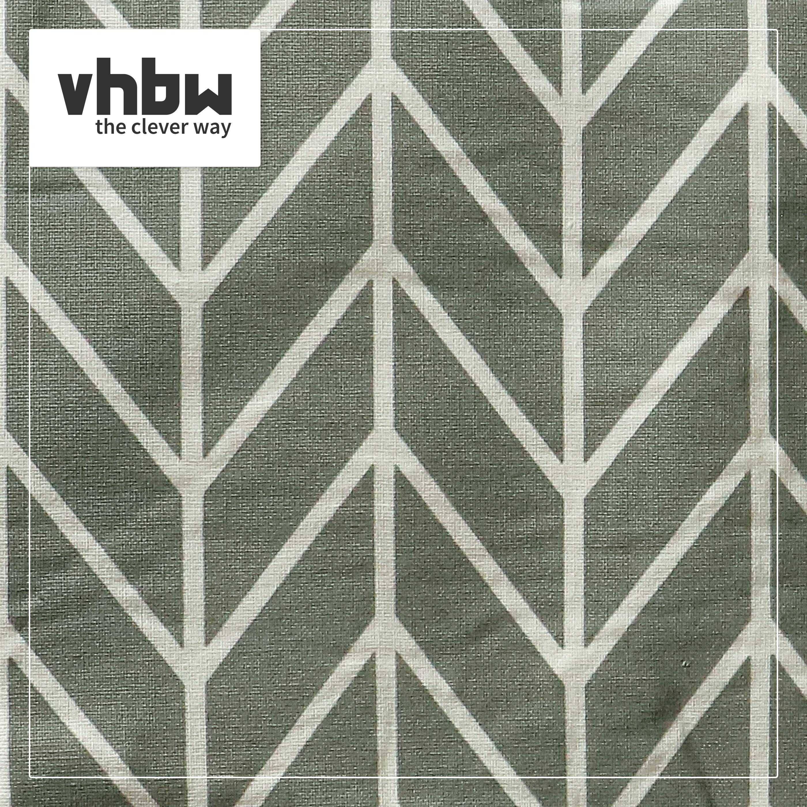 vhbw Bügeltischbezug kompatibel mit Leifheit Classic M Bügelbrett | Bügeltisch - Bügelbrettbezug, Grau Weiß-2