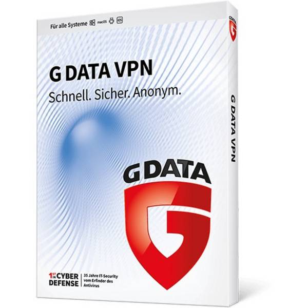 G Data VPN - Abonnement-Lizenz (1 Jahr) - 10 Geräte