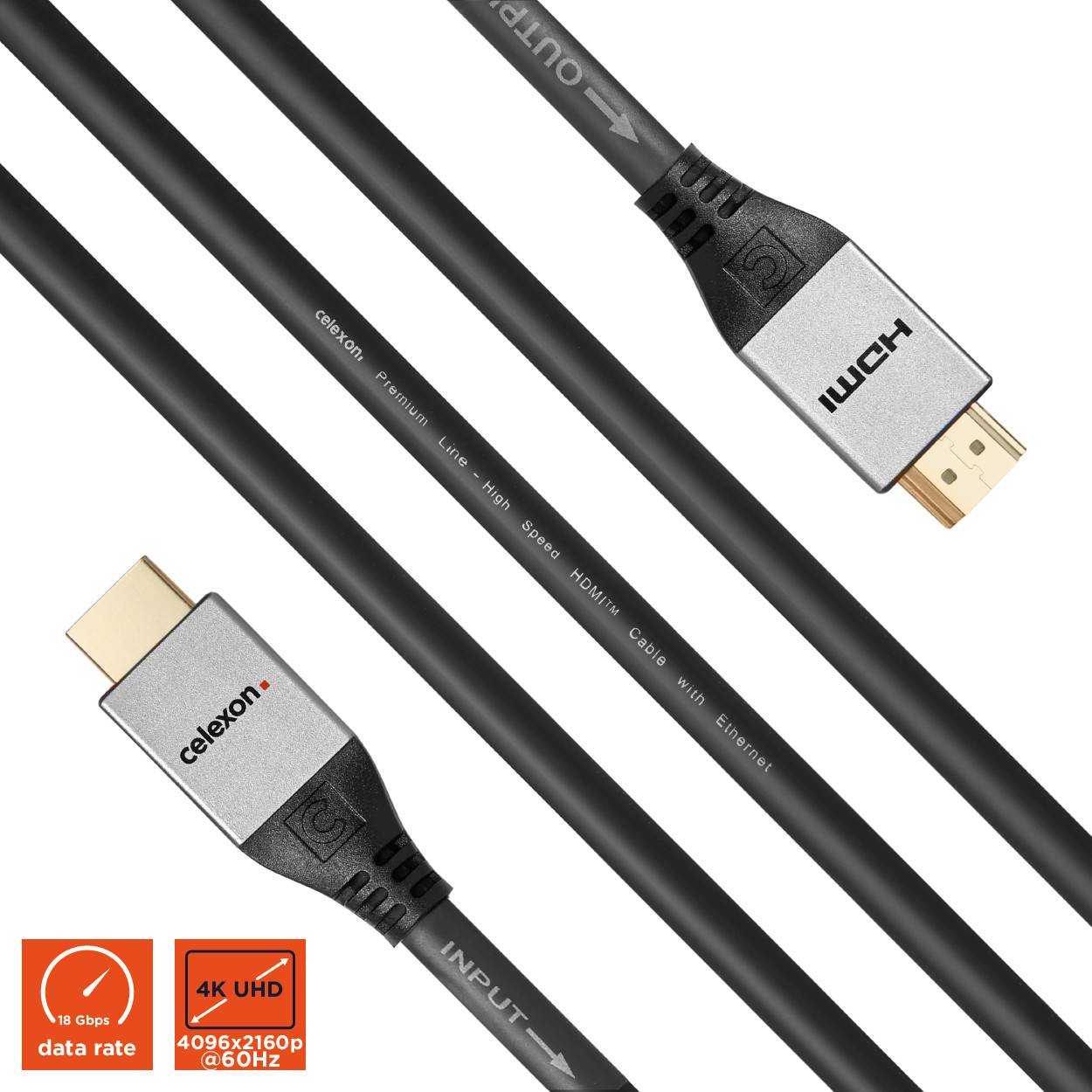 celexon aktives HDMI Kabel mit Ethernet - 2.0a/b 4K 15,0m - Professional Line-1