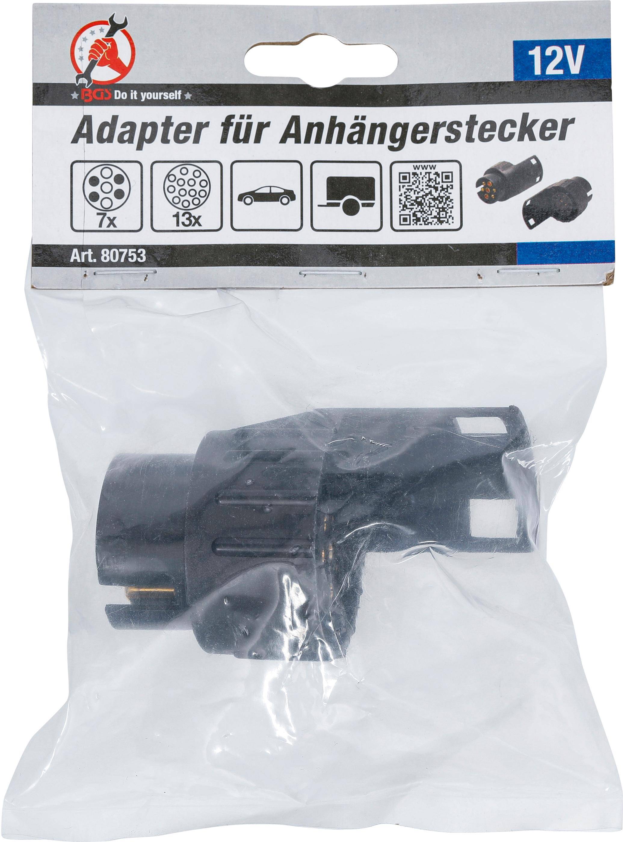 Adapter für Anhängerstecker 12 V 7-polig auf 13-polig-3