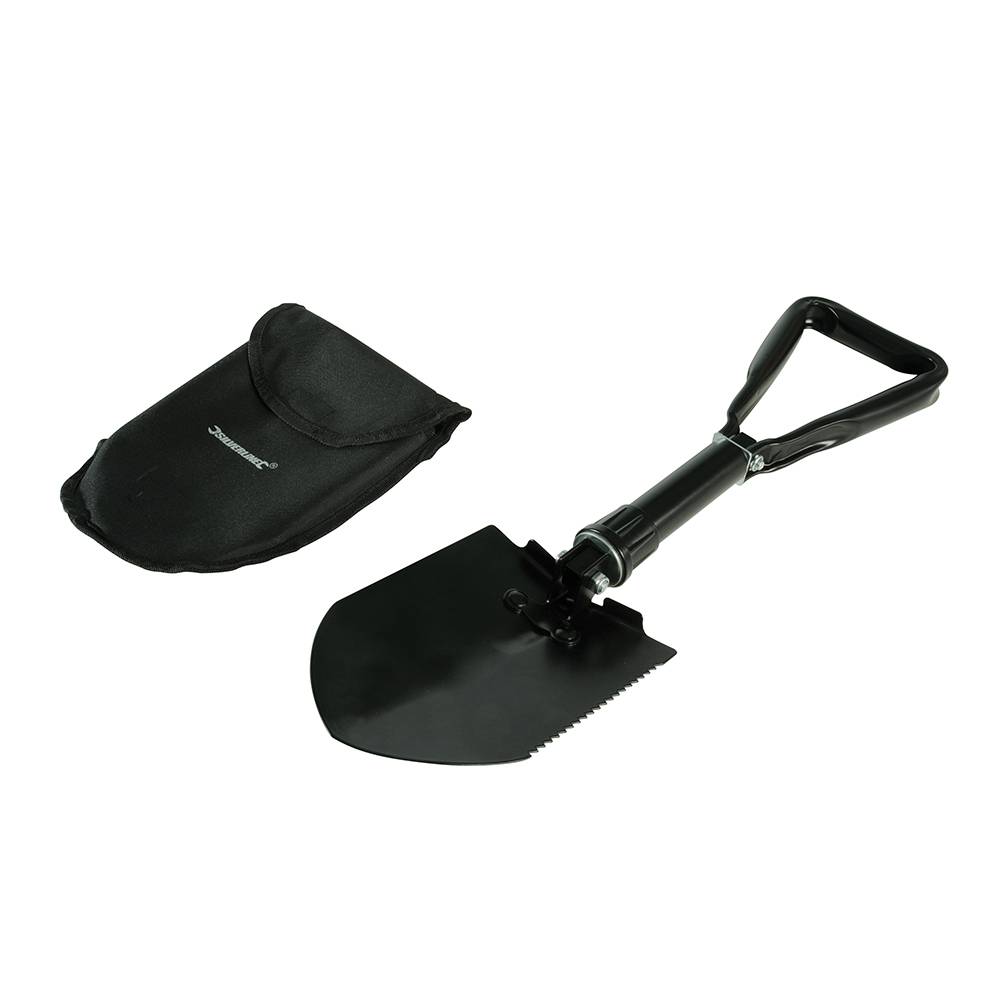 Klappspaten 580mm schwarz inkl. Tragetasche-0