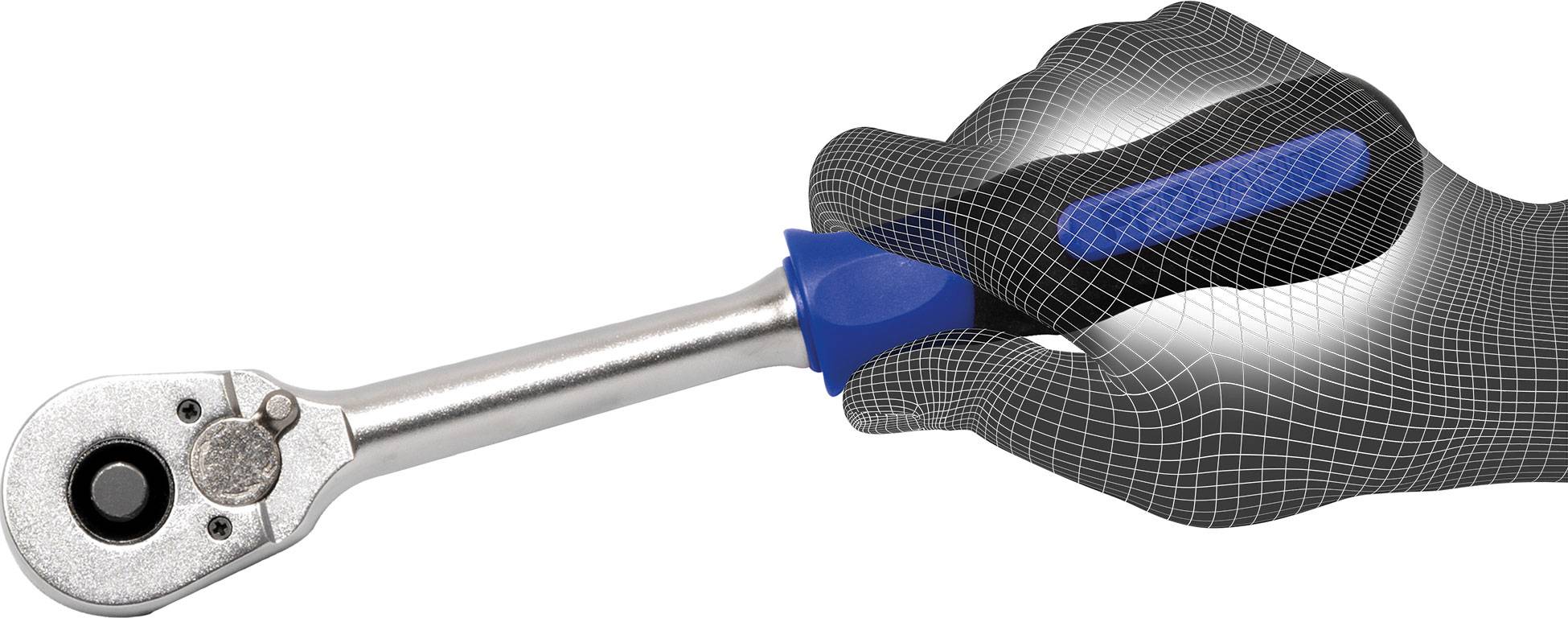 Projahn Umschaltknarre Ratsche mit Grobverzahnung 40 Zähne 12,5 (1/2") max. Drehmoment 640 Nm-2