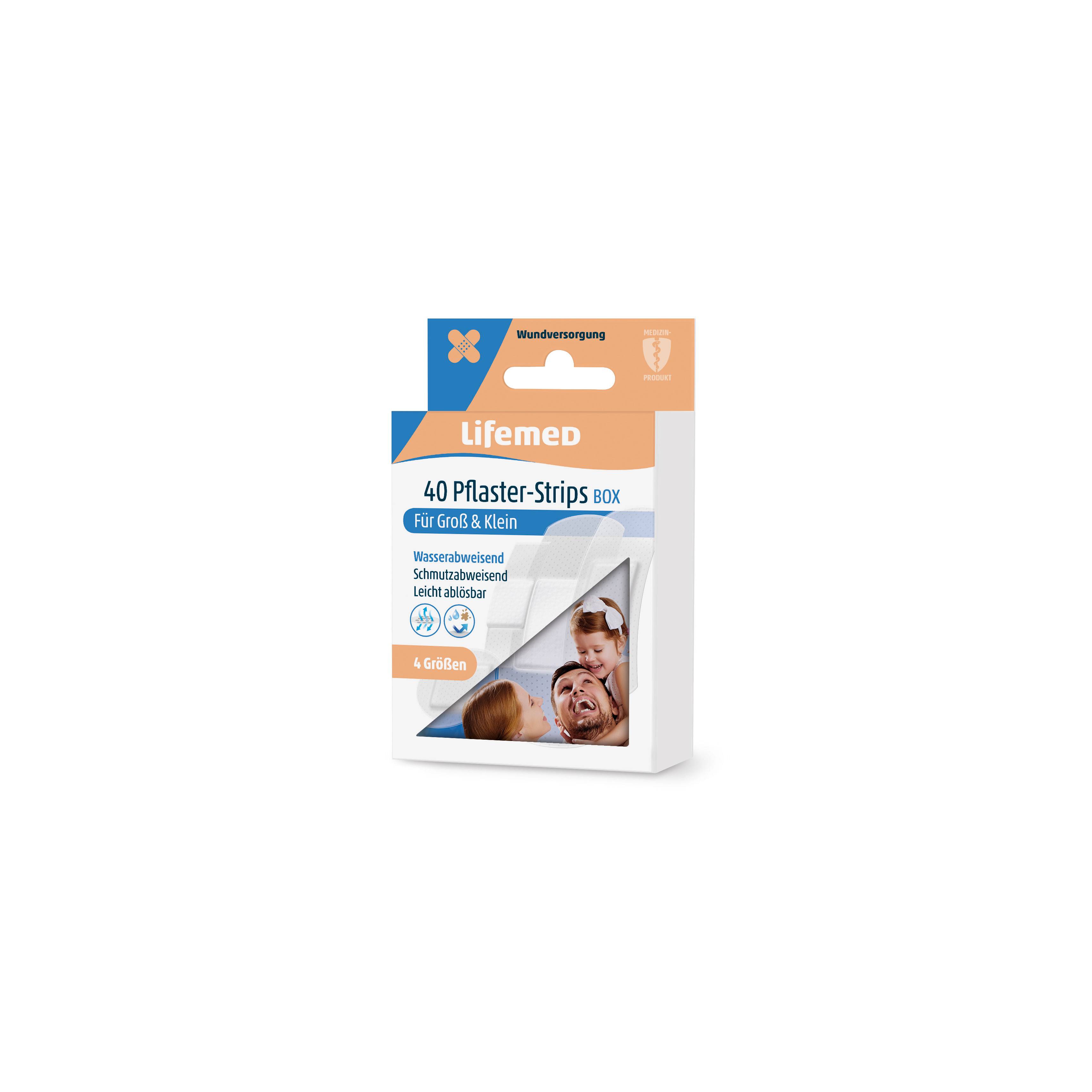 Lifemed Pflaster-Strips "Allround", halbtransparent, 40er-1