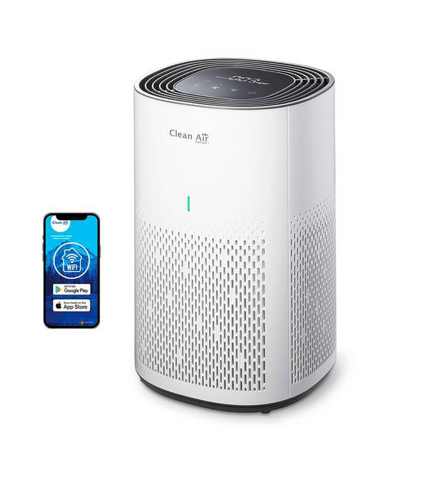 Clean Air Optima CA-505 Smart - Intelligenter HEPA LED Ionisator Luftreiniger - Geeignet für Räume bis: 50m² / 125m³