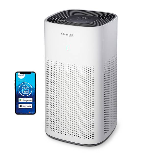 Clean Air Optima CA-507 Smart - Intelligenter HEPA LED Ionisator Luftreiniger - Geeignet für Räume bis: 70m² / 175m³