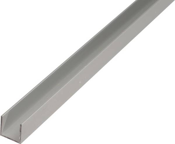 Alu-U-Profil 2000/10x8mm silberfarbig GAH Alberts