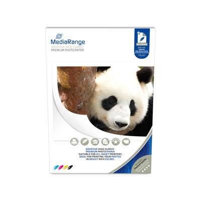 MediaRange kleb Fotopapier hochglän. 210x297mm 115g 50 Blatt Multimedia-Technik Papier-0