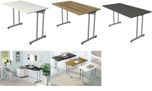 Schreibtisch SmartOffice C-Fuß-Gestell 120x65x75cm weiß-4