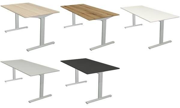 kerkmann Schreibtisch Form 2, (B)1.600 mm, anthrazit (714001446)
