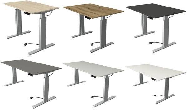 Schreibtisch M-ove silber H720-1200xB1800xT800mm graphit-2