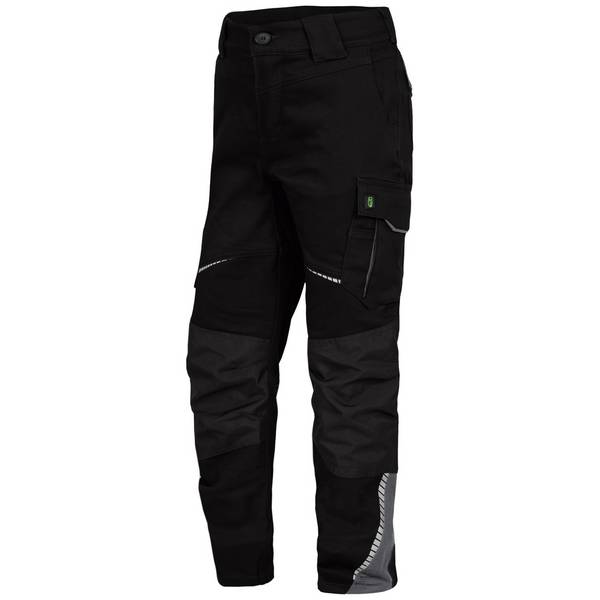 Bundhose mit Knieverstärkung Flex Line schwarz-grau, Gr. 158/164 Leibwächter FLXKH25164