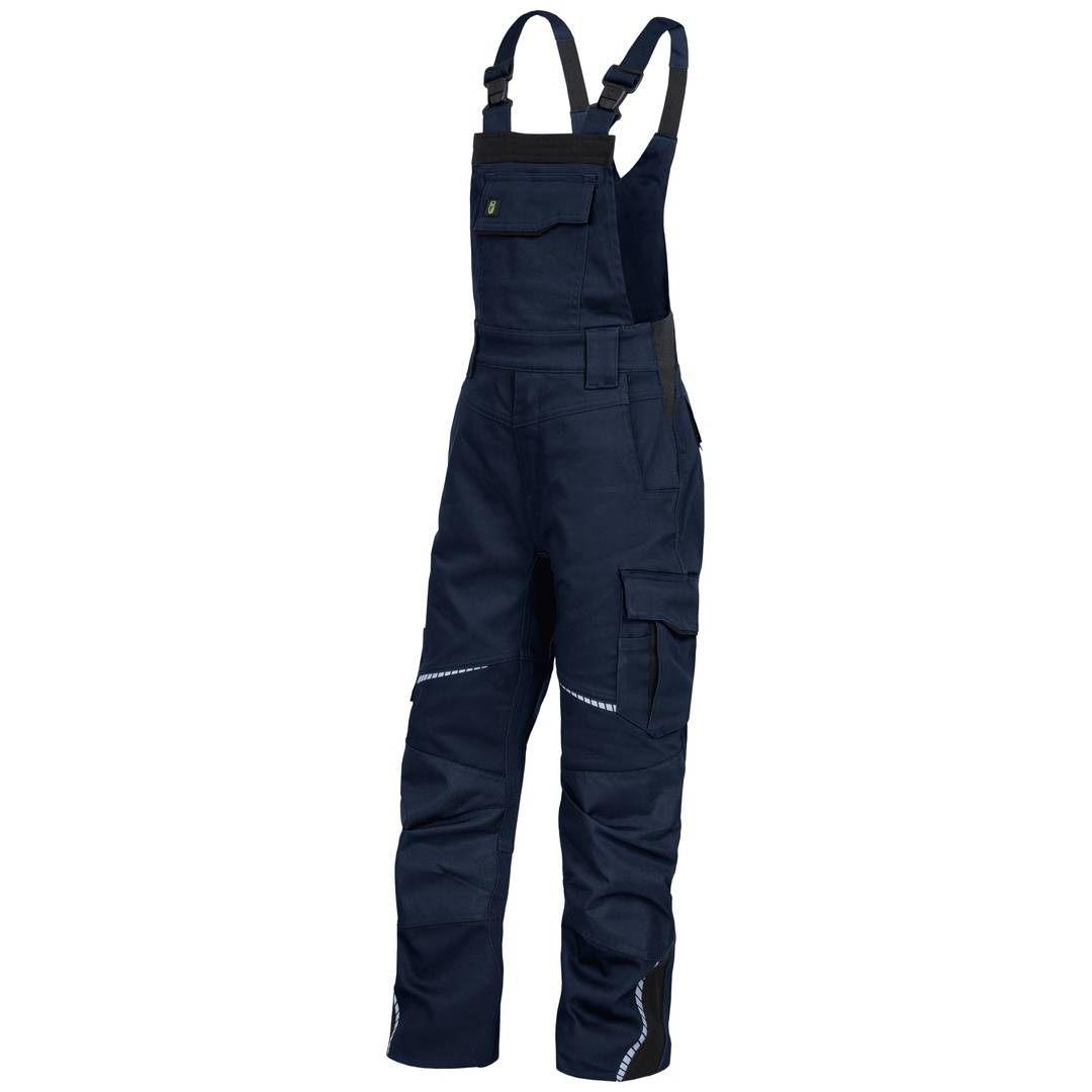 Latzhose mit Knieverstärkung Flex Line marine-schwarz, Gr. 98/104 Leibwächter FLXKL30104-0