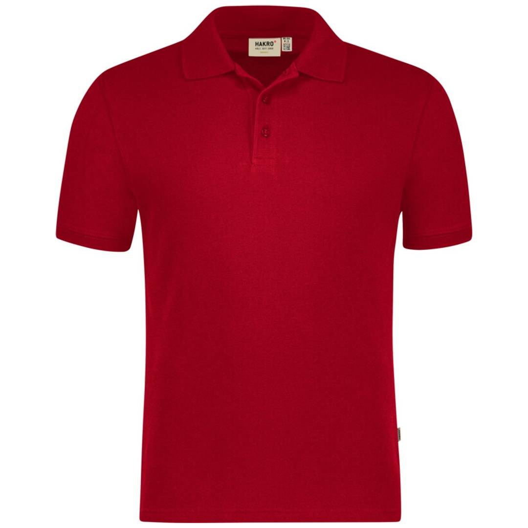 HAKRO Poloshirt Bio-Baumwolle 501 rot S-0