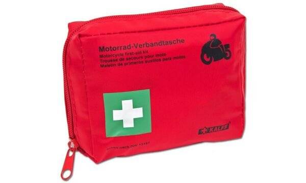 KALFF Motorrad-Verbandtasche, Inhalt DIN 13167, rot-1