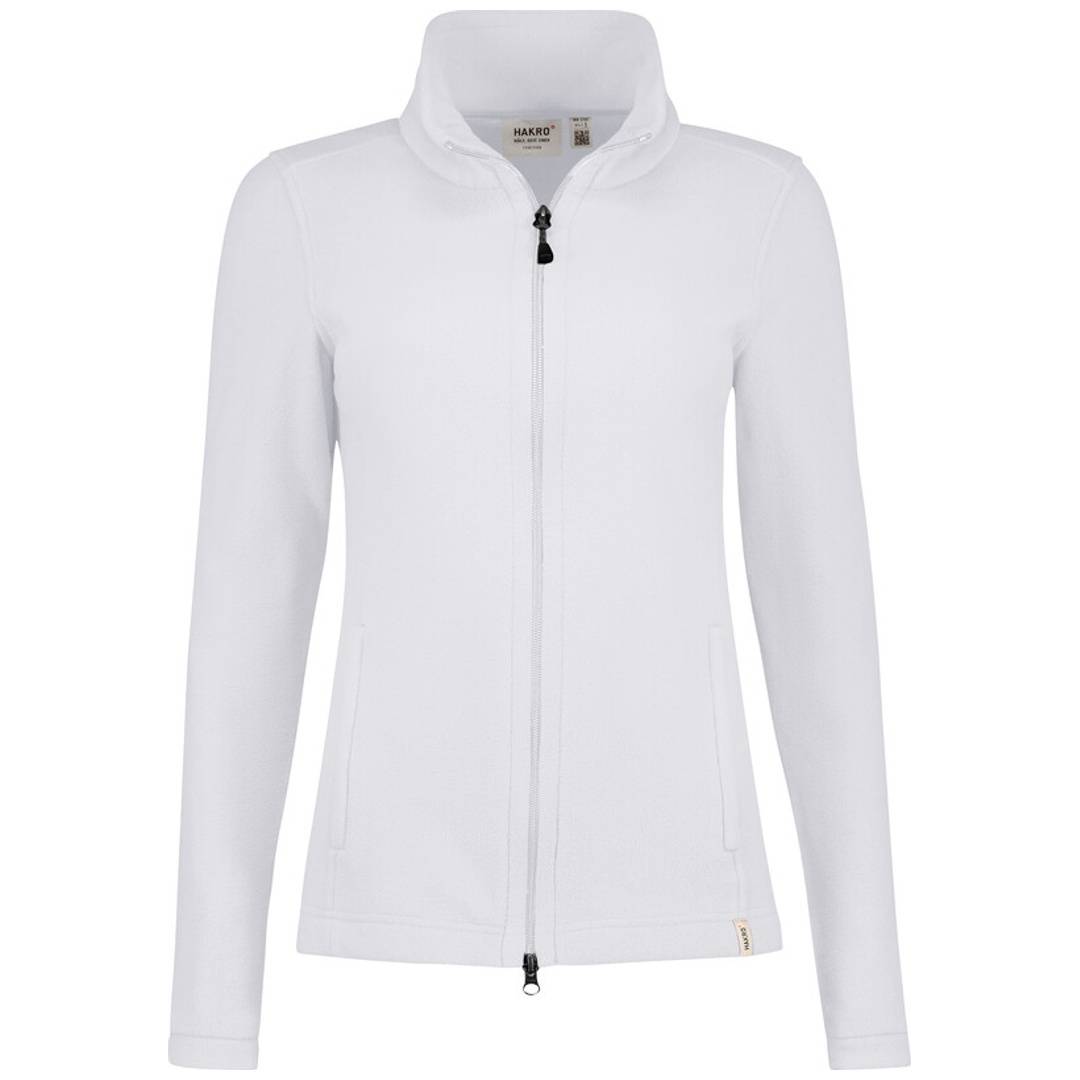 HAKRO Damen Fleecejacke ECO weiß, 6XL