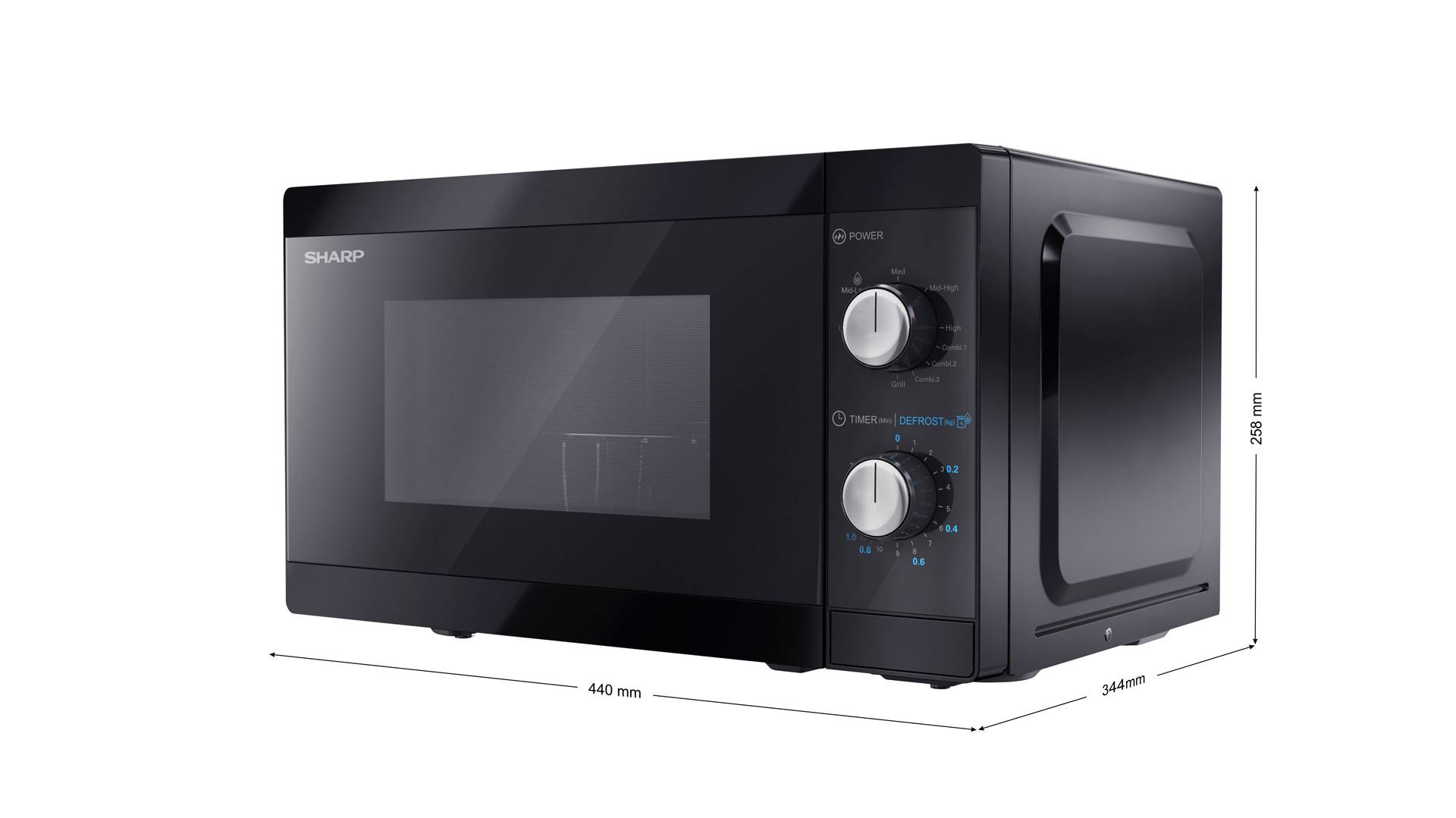 Sharp Mikrowelle 2in1 YC-MG01E-B-4