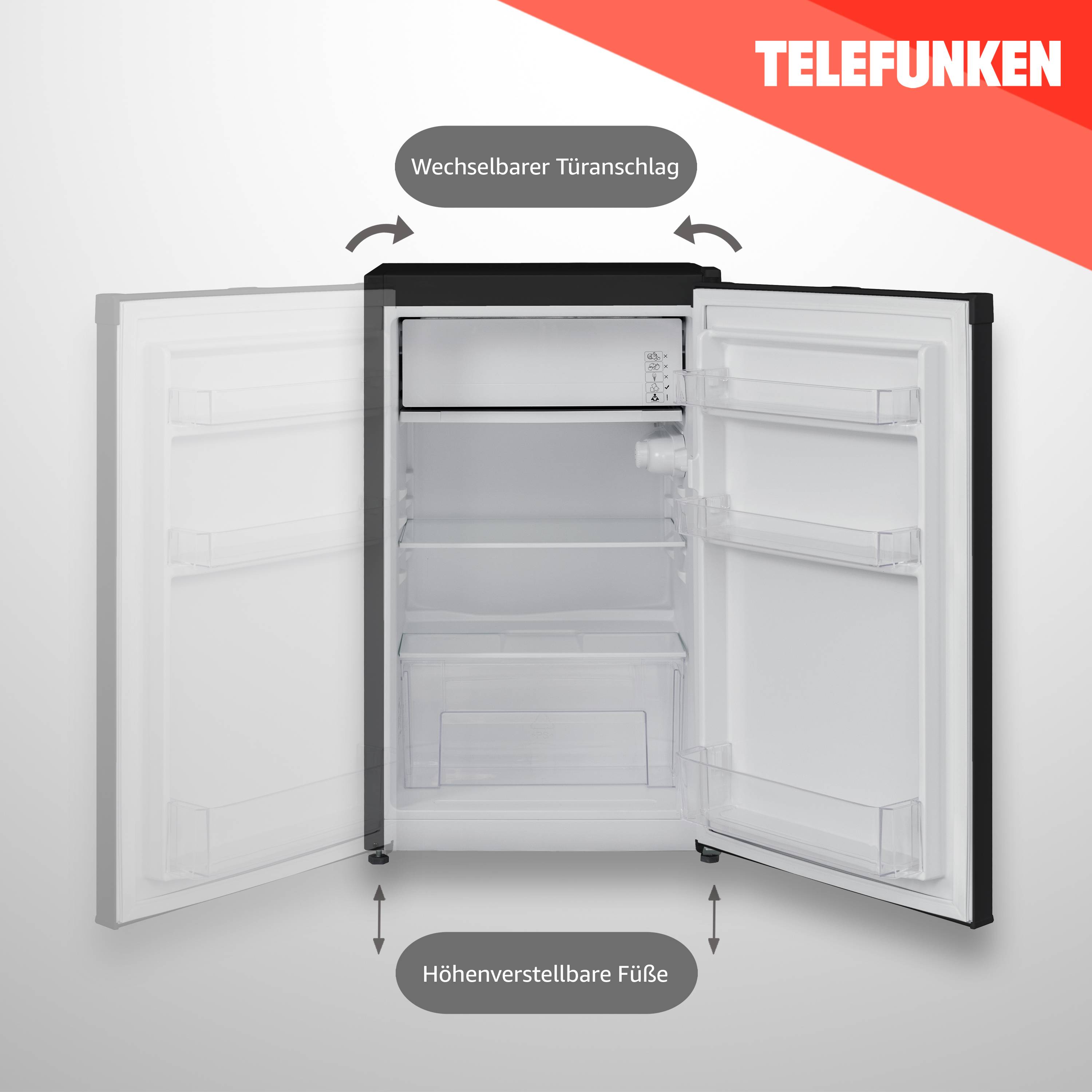 TELEFUNKEN CF-33-101-2 Kühlschrank mit Gefrierfach (nur für Eiswürfel) | Freistehend | 89 Liter-3