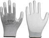 Feinstrick-Schutzhandschuh antistatisch PU 71065607 Größe 07 Farbe grau Trägermaterial Polyester / Karbonfaser Gauge - M