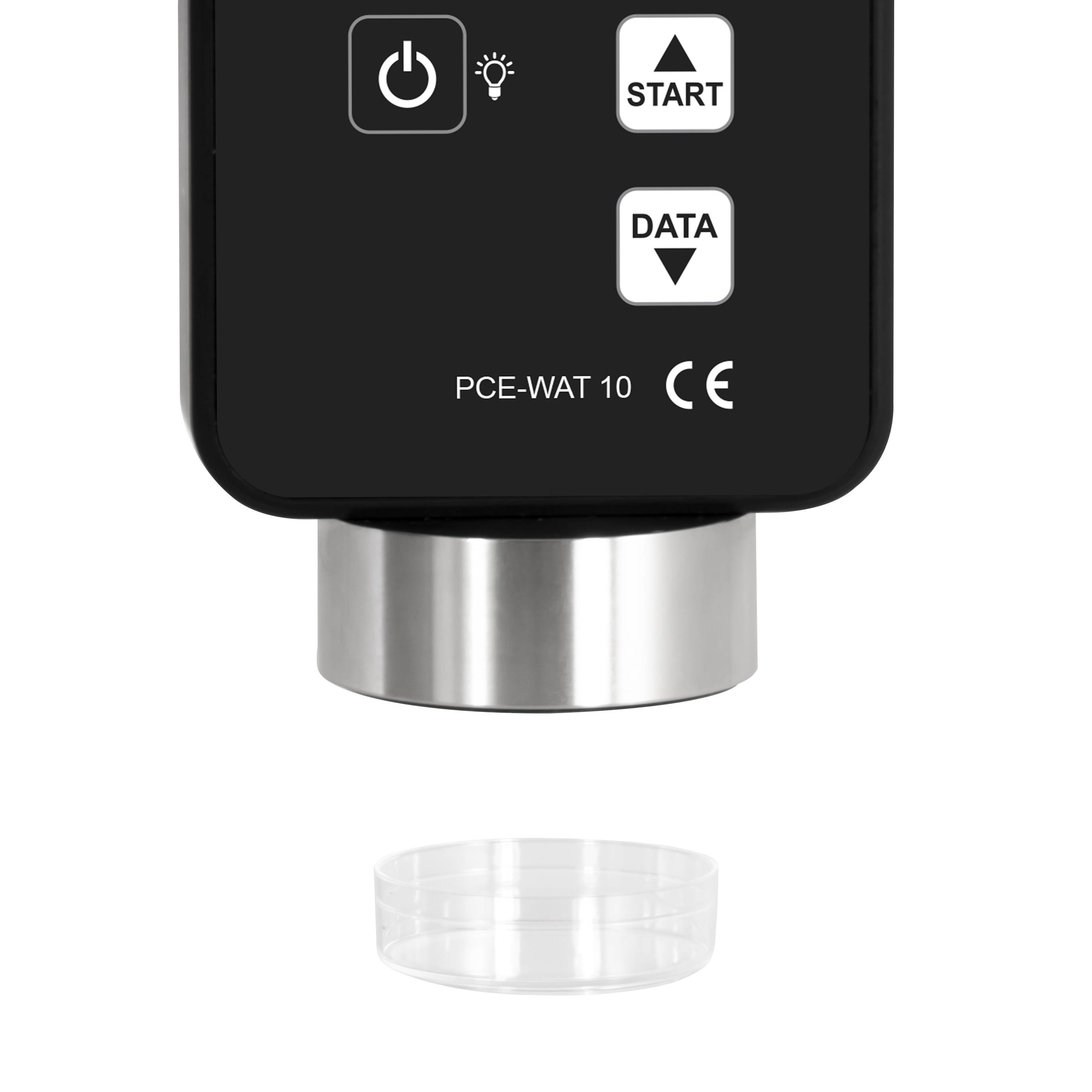 PCE Instruments Wasseraktivitäts-Messgerät PCE-WAT 10 |0 aw ... +1 aw |Datenlogger |Temperatur |Aw Wert |LCD Display-1