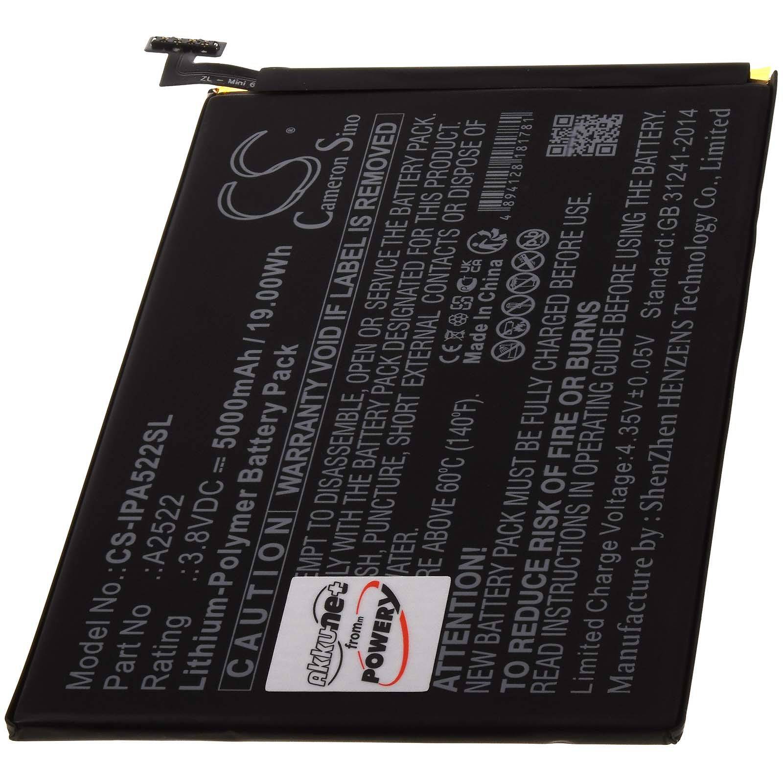 Akku passend für Tablet Apple iPad Mini 6, A2568, Typ A2522, 3,8V, Li-Polymer-0