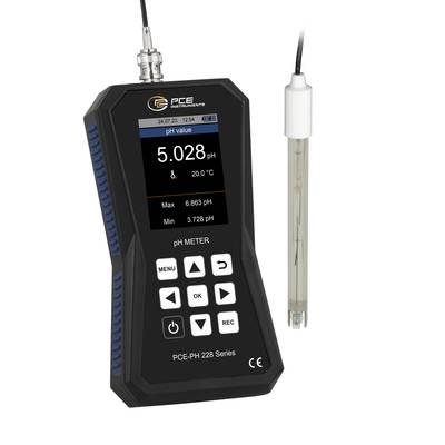 PCE Instruments Hochpräzises pH-Messgerät PCE-PH 228 inkl. Elektrode & Sensor |ph-Wert Temperatur Redox ORP |GLP Konform-0