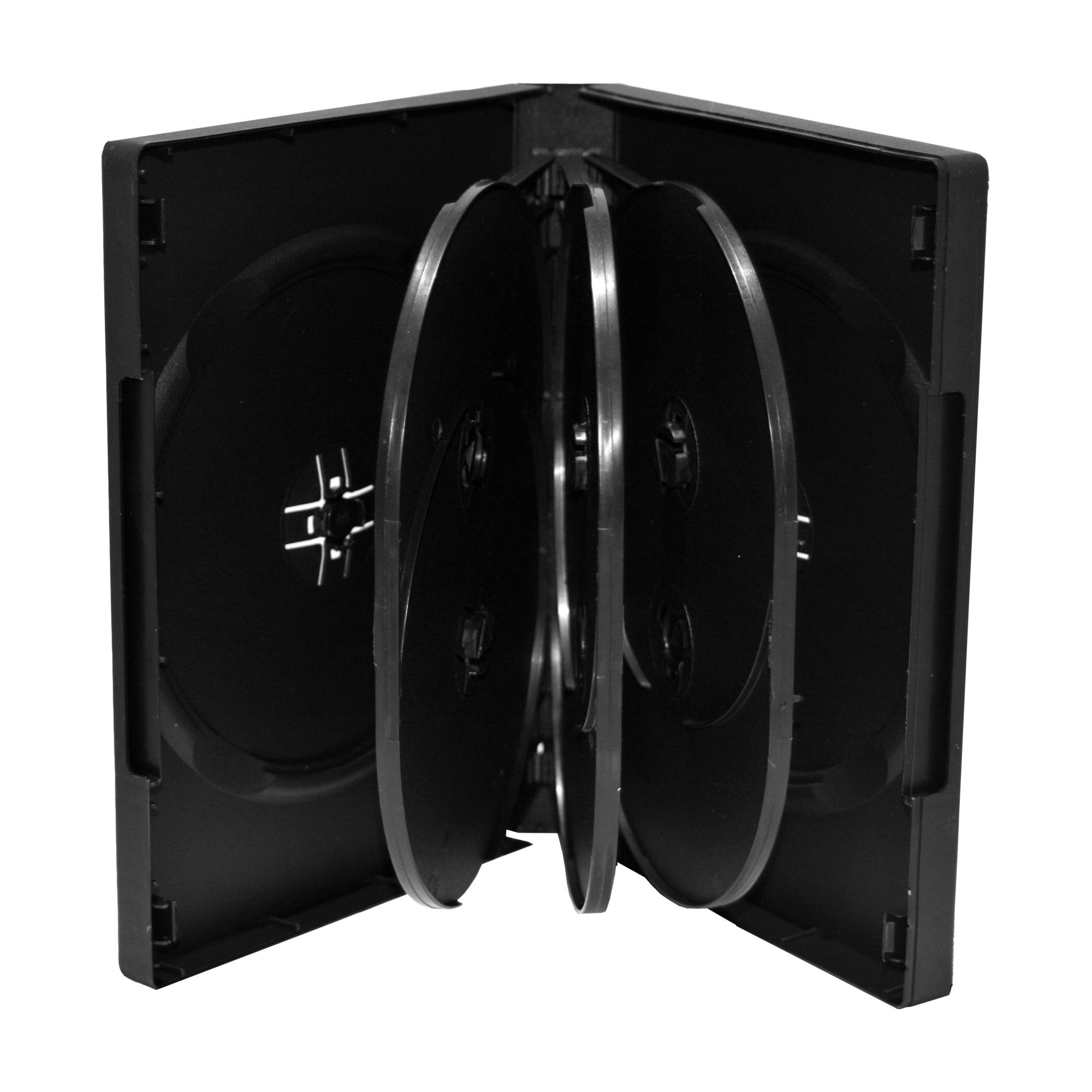 MEDIARANGE BOX35-8 - Schmuckschatulle - 8 Disks - Schwarz - Kunststoff - 120 mm-1