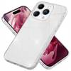 Glitzer Hülle für iPhone 15 Pro Max Hybrid Bling Case Silikon Handyhülle Tasche Silber