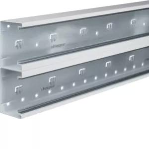 Hager Brüstungskanal-Unterteil zu BRS 68x210mm Oberteil 2x80mm aus Stahl verkehrsweiß BRS652101D9016-0