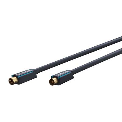 Clicktronic Koaxialkabel Premium-Kabel | Koaxial-Stecker  Koaxial-Kupplung | 10,0 m | > 95 dB 10 m